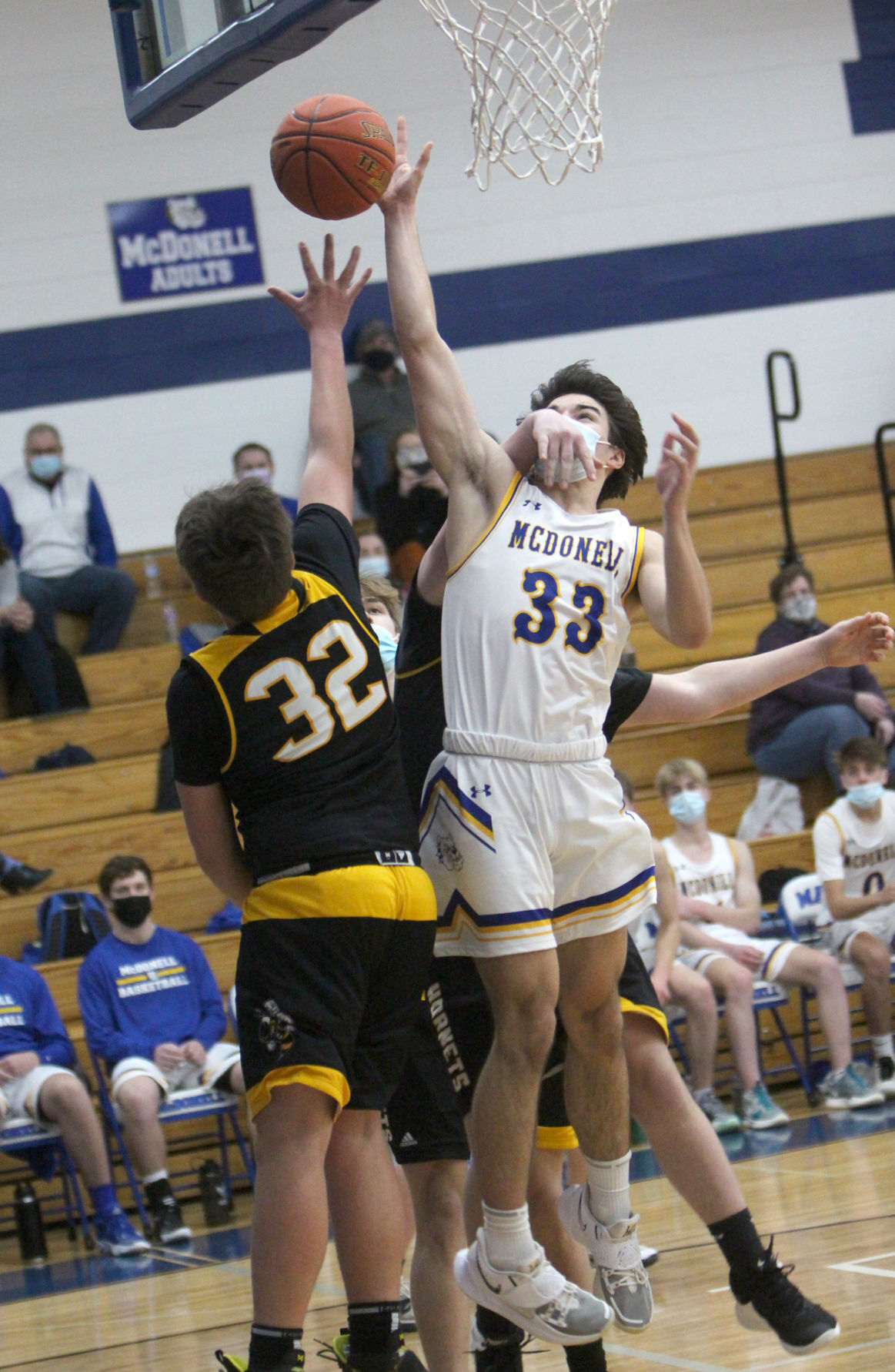 Cadott at McDonell boys basketball 1-18-21